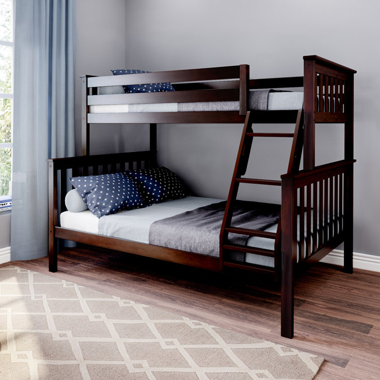 Harriet Bee Bolles Twin Over Full Solid Wood Standard Bunk Bed by